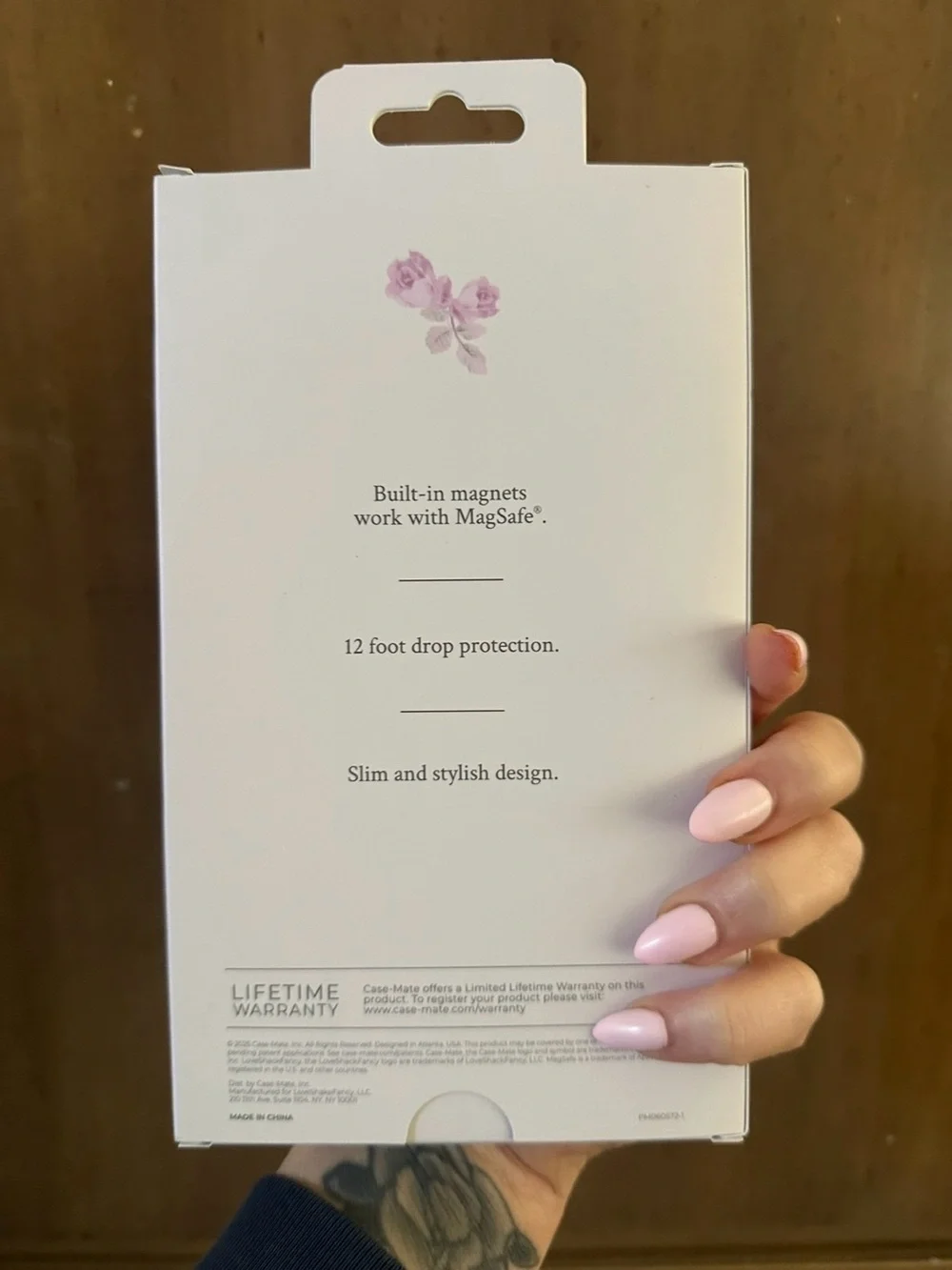 LoveShackFancy Pink Floral iPhone Case